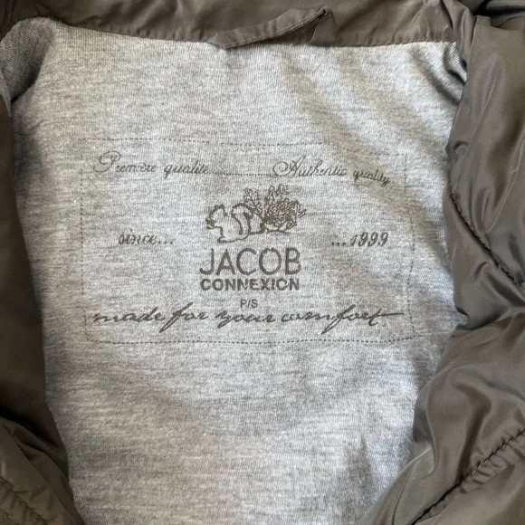 Vintage Jacob Connexion Olive Quilted Vest - Picture 9 of 9